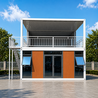 Casa Contenedor Móvil de Estructura de Acero de Ensamblaje Rápido, Transpirable y Contemporánea, de 40 y 20 Pies, para Vivienda, Apartamento o Villa