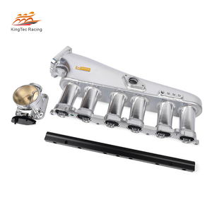 Collecteur d'admission d'air froid pour Toyota <span class=keywords><strong>Supra</strong></span> <span class=keywords><strong>MK3</strong></span> Aristo 1jz-gte Collecteur d'admission en aluminium 90mm Corps de papillon - Product Image 1