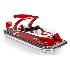 22ft Aluminum Pontoon Boat 12 Person Sport Series With Sport Arch and Engine for Fishing Party - Product Image 4
