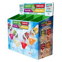 Présentoirs carrés en carton ondulé personnalisés pour vêtements et chaussettes, promotion et stockage en gros