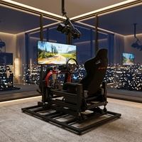 Cockpit de simulateur de course dynamique, plateforme de simulation avec retour de vibrations pour une expérience de course réaliste