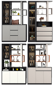 Buffet de salon et armoire de restaurant contemporains en bois massif sur mesure de qualité commerciale - Product Image 5