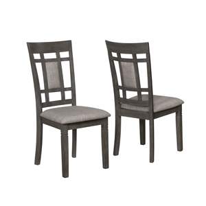 Db Beautiful 6 Piece Rectangular <b>Dining</b> <b>Set</b> Gray Wood <b>Table</b> Upholstered Chairs <b>Bench</b> Contemporary Home <b>Dining</b> Furniture - Product Image 5