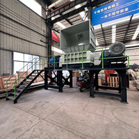 Broyeur à double arbre pour le recyclage des métaux, adapté aux mélanges de ferraille, avec couteaux de broyeur à double arbre à production indépendante