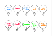Ampoule à filament LED lettre personnalisable verre clair ambre G125 série Dimmable LED ampoule décorative Edison