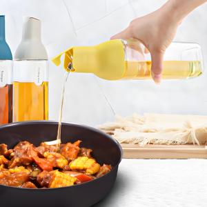 Wishome Distributeur <span class=keywords><strong>de</strong></span> <span class=keywords><strong>cuisine</strong></span> moderne en verre 500 ml, transparent, écologique, anti-fuite, pour <span class=keywords><strong>vinaigre</strong></span>, sauce soja, huile <span class=keywords><strong>de</strong></span> <span class=keywords><strong>coco</strong></span>, huile d'olive - Product Image 2