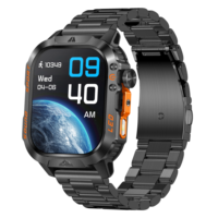 Reloj Inteligente para Exteriores HT46, Batería Grande de 1200 mAh, Pantalla Curva de 2.01 Pulgadas, Llamadas Inalámbricas, Resistente al Agua IP68, Robusto y Duradero