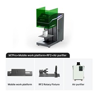 Machine de gravure 3D en cristal de verre laser de bureau Mini lumière violette lumière froide UV 5W Machine de marquage laser 220V 110V