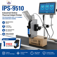 Machine de codage à jet d'encre haute résolution IPS-9510 Tij M2, imprimante à jet d'encre Tij pour cartons, pour le codage de la date sur les emballages plastiques