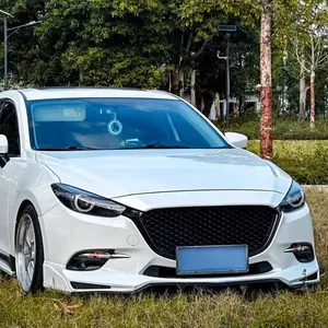 Grille de radiateur en nid d'abeille noire StarNav pour pare-chocs supérieur de voiture, compatible Mazda 3 Axela 2014-2019, style course, pour modification - Product Image 4
