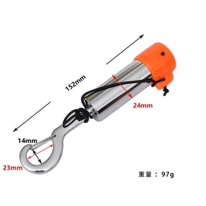 Carrete de aluminio portátil para línea de piscina con tapa verde y cordón negro para equipo de natación y buceo - Product Image 5