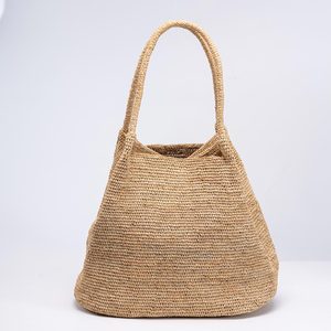 Cao cấp Raffia dệt túi; <span class=keywords><strong>handmade</strong></span> vai duy nhất Túi rơm; công suất lớn Tote Túi Seaside kỳ nghỉ bãi biển túi cho phụ nữ - Product Image 2