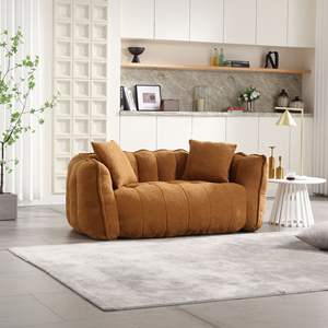 Fauteuil pouf carré confortable DB avec noyau en mousse pour deux personnes, idéal pour la maison ou le bureau - Product Image 6