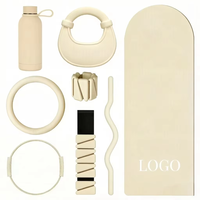 Kit d'accessoires de Pilates unisexe OEM avec logo personnalisé, bande de résistance en silicone, anneau de yoga Magic Circle