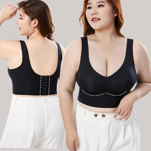 <span class=keywords><strong>M</strong></span> L XL 2XL 3XL 4XL 5XL 6XL grosir kawat bebas sejuk nyaman jeli Strip seksi V Neck ukuran Plus Bra wanita untuk wanita - Product Image 5