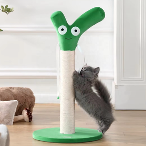 Griffoir pour chat avec clochette, griffoir en sisal pour chats, tour griffoir pour chat série Alimentation Mignonne, colonne à griffer pour chat - Product Image 3