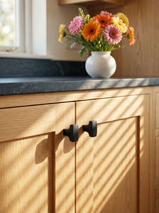 Matt <strong>Black</strong> Aluminum T-Shaped Cabinet <strong>Knob</strong> for <strong>Drawer</strong> Dresser Easy Installation Modern Design High Quality Bedroom Kitchen - Product Image 3