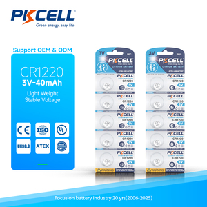 Batterie au lithium de haute qualité PKCELL Cr1220 3v, pile bouton Cr1220 3v, <span class=keywords><strong>Cr</strong></span> <span class=keywords><strong>1220</strong></span> - Product Image 5