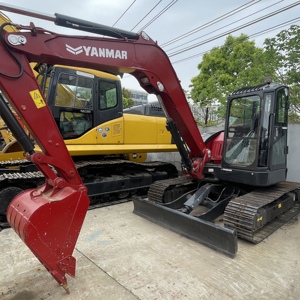 Excavatrice sur chenilles hydraulique d'occasion YANMAR ViO80-5B de 8 tonnes à balayage zéro - Product Image 2