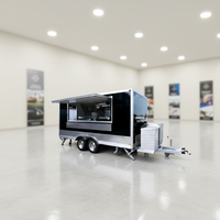 Remorque alimentaire remorquable personnalisée SANSHELL FW480 en acier inoxydable, chariot mobile multifonctionnel pour burgers, hot-dogs, snacks et service de bière, 4 roues