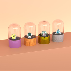 Tùy chỉnh Dome Shape Frosted Glass <span class=keywords><strong>Jar</strong></span> ăn được truyền <span class=keywords><strong>Cookie</strong></span> <span class=keywords><strong>Jar</strong></span> con kháng nắp 2oz Glass Dome Gummies Lọ với nhãn dán - Product Image 4