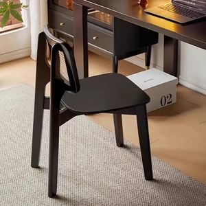 Sedia da Pranzo <span class=keywords><strong>in</strong></span> <span class=keywords><strong>Legno</strong></span> e Rattan di Design Moderno, Colore Nero, <span class=keywords><strong>per</strong></span> Hotel, Ristoranti, Cucine, Scuole e Tempo Libero, Prodotta da VL Factory - Product Image 6