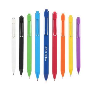 Bolígrafo de Gel Retráctil Multicolor con Recubrimiento de Goma, Personalizable con Logotipo Impreso, Tinta de Gel de Color, Venta al Por Mayor - Product Image 1