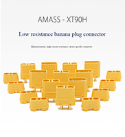 Kit de connecteurs Amass XT60 Series XT60H XT60U XT60I-F XT60IPW-M Prise femelle plaquée or pour batterie 500V 30A RC Lipo Factory