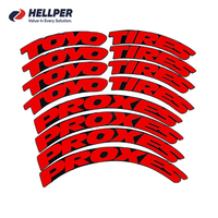 Autocollant de lettrage pour pneus YO TIRES PROXES, décoration de carrosserie, lettres en relief en PVC