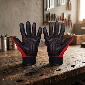 Guantes Deportivos Unisex de Cuero Barco con Reducción de Impactos, Antideslizantes, con Puntas de Microdiamantes en Relieve para Exteriores y Muñequera Elástica - Product Image 6