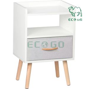 Table de chevet pour chambre à coucher avec tiroir Armoire de chevet en bois Meubles de salon en bambou de style moderne - Product Image 2