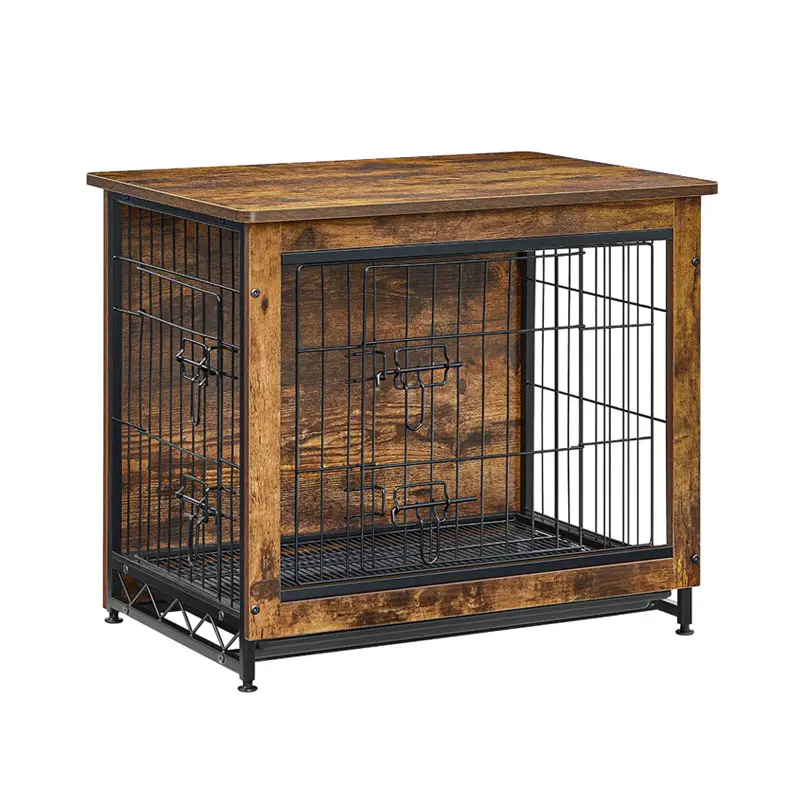 Hot Selling Wooden Pet House Dog Crate Furniture End Table with Door Pet Crate