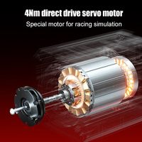 Volant de course PXN V4D Bundle avec retour de force 4 Nm, pédales magnétiques Hall PD HM, servomoteur Direct Drive pour PC