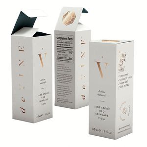 Custom Logo Luxury Perfume <b>Gift</b> <b>Box</b> <b>Gold</b> Foil Paper for Essential Oil Nail Polish or Eyelash Present Packaging <b>Box</b> - Product Image 3