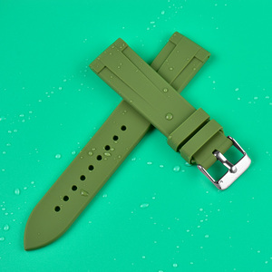 สายนาฬิกาซิลิโคน 22 มม. 20 มม. สำหรับ ap omega Fluorine rolex Richard mille สายยางปรับได้ 22 มม. 20 มม. - Product Image 5