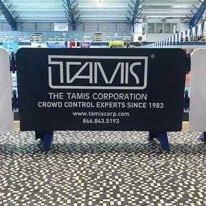 Couverture de barrière en tissu Double face Offre Spéciale impression personnalisée vente directe d'usine d'image personnalisée populaire pour la barrière de contrôle des foules - Product Image 2