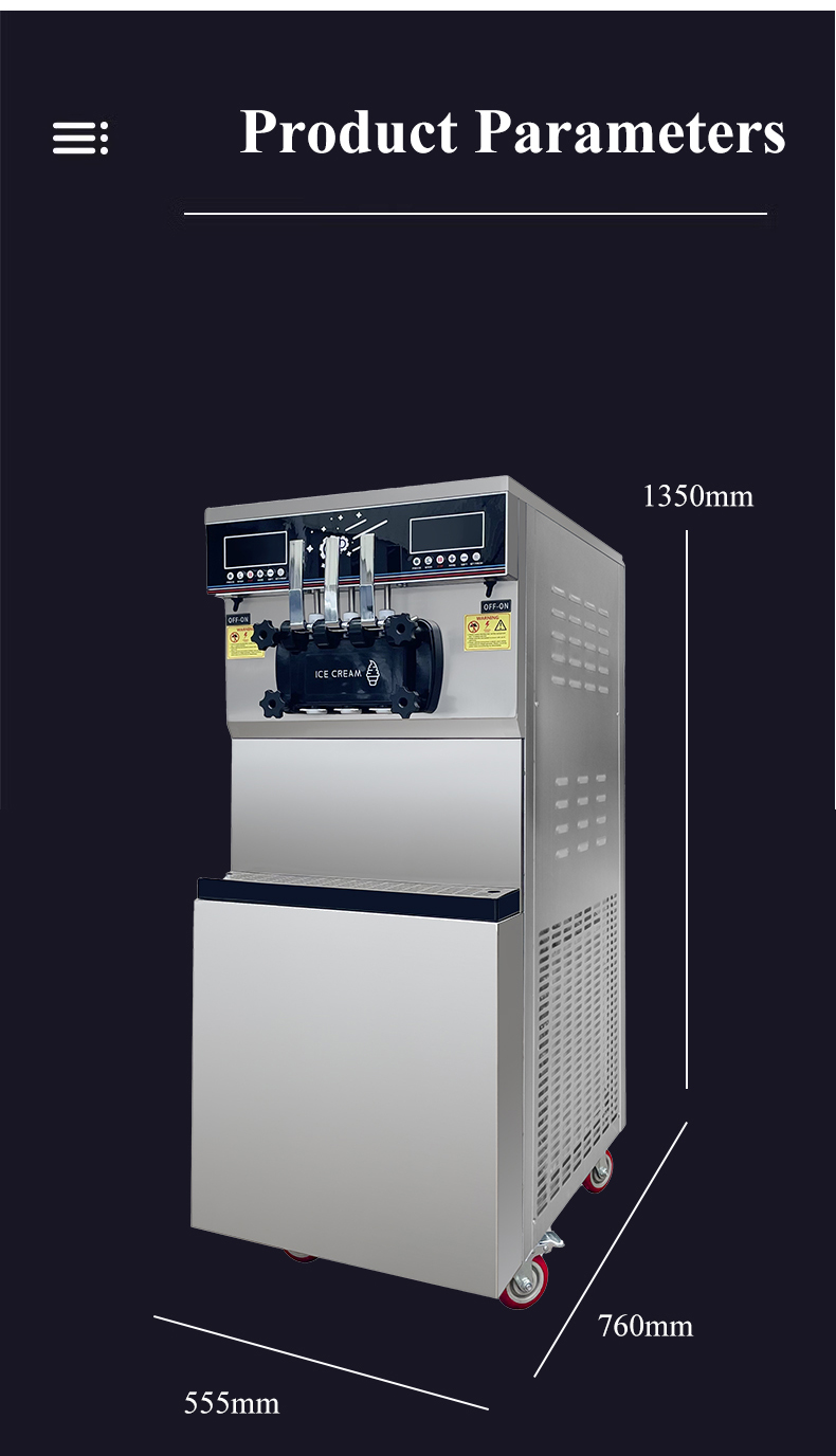 XY-Z966DS Dual System Soft Ice Cream Machine by Shineu