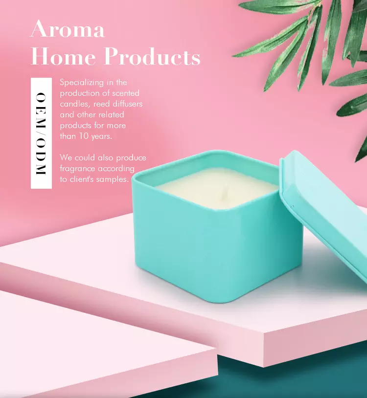 La Science personnalisée de bougie en métal de place de 5 onces 14 onces étame pour le voyage 2