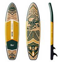 Planche à pagaie gonflable haut de gamme 11 pieds x 33 pouces avec motif Mandala et pompe, BLUEWAYS Dragon Myth SUP pour des voyages spirituels