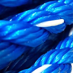 Cordage d'amarrage torsadé en polypropylène (PP) à 3 brins haute résistance, utilisé pour les bateaux marins, cordage d'emballage en plastique - Product Image 1