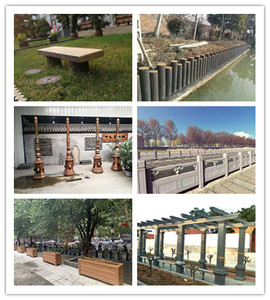 Reazone Giardino set Stampi decorativi prefabbricati in calcestruzzo di cemento panca in legno stampi in plastica per esterno giardino e cortile - Product Image 5