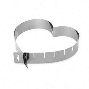 Kitchen Baking Decorating <b>Cake</b> Tools Heart Shape Adjustable Stainless Steel Mousse <b>Cake</b> Ring <b>Molds</b> Home Restaurant Use - Product Image 6