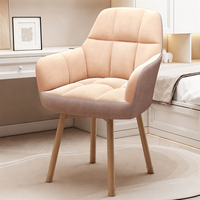 Chaise de salle à manger moderne et durable en velours avec dossier, idéale pour la maison, le bureau, l'hôtel, le restaurant et comme chaise de coiffeuse
