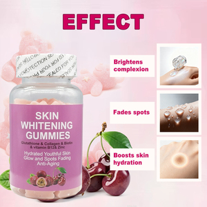 OEM/ODM Premium Skin Whitening Gummies With Glutathione Collagen Biotin for <strong>Hydrated</strong> Youthful Glowing Skin Beauty <strong>Supplement</strong> - Product Image 6