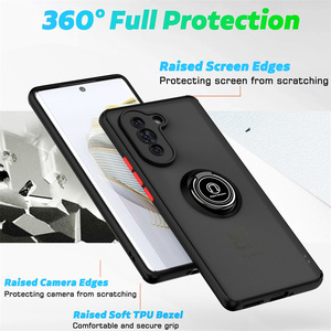 Pour Huawei nova 12i 11i 8i 7i 5T 12 10 <span class=keywords><strong>9</strong></span> 6 SE 7 Pro Mat Antichoc Couverture Stand Hybride Retour Cas Avec Anneau Pour <span class=keywords><strong>Honor</strong></span> 50 <span class=keywords><strong>Lite</strong></span> SE - Product Image 3