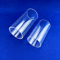 Tube en quartz fondu de haute pureté 99,99 %, résistant à la chaleur, transparent, pour équipement semi-conducteur et UV, poli, pour le pliage, la soudure et la découpe