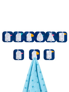 Damage-Free <strong>Hooks</strong> - No Drill <strong>Adhesive</strong> Wall <strong>Hooks</strong>, Holds 5kg/11lbs, Removable Without Residue for <strong>Tile</strong>, Bathroom, Kitchen - Product Image 6