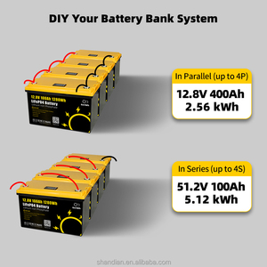 Gokwh tùy chỉnh 12V 24V 36V 48V 100AH 200AH 300ah 400ah hỗ trợ trong loạt song song Pin 12.8V 25.6V pin năng lượng mặt trời EU kho - Product Image 2