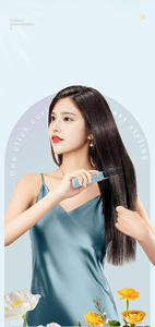 เครื่องยืดผมแบบ2-in-1 Mini-ionic ที่หนีบผมตรงเบาะไม้พายหวีผมยาวหวีสางผมสำหรับสุภาพสตรี - Product Image 5