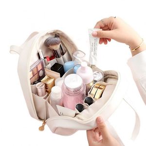 Bolsas de Cosméticos de Gran Capacidad para Mujer, Estilo Nuevo, Portátiles, Impermeables, con Cierre, Material PU, Almacenamiento Doméstico - Product Image 5